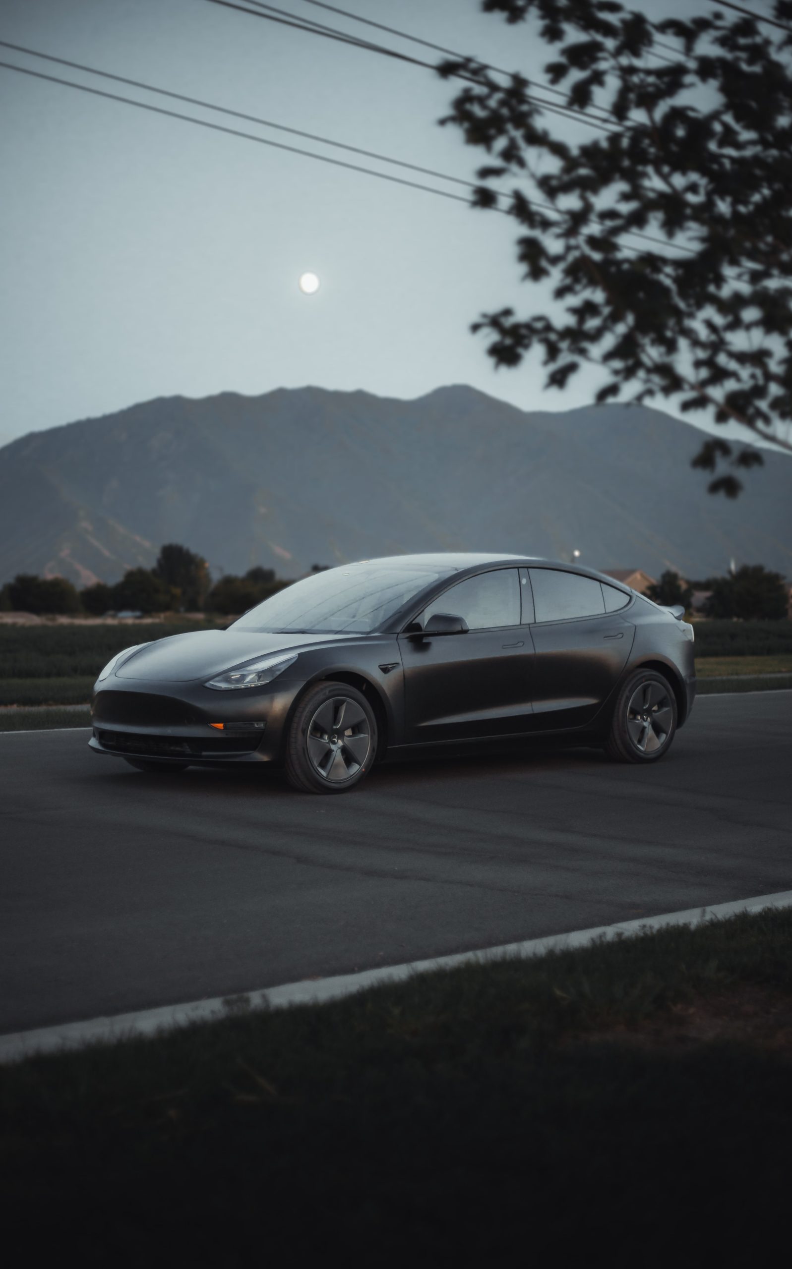 Tesla Model 3 matte black chrome delete